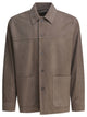 Vince Grey Lamb Skin Jacket