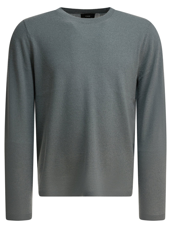 Vince Grey Cashmere Silk Knitwear