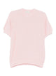 Piacenza Cashmere Short Sleeve Crew-Neck Sweater