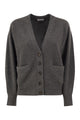 Brunello Cucinelli Ribbed Cashmere V-Neck Cardigan