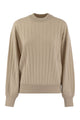 Brunello Cucinelli Cashmere V-Neck Sweater With Necklace
