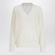 Brunello Cucinelli Open-Knit V-Neck Sweater