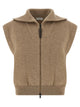Brunello Cucinelli 'Shiny Zipper Pull' Vest