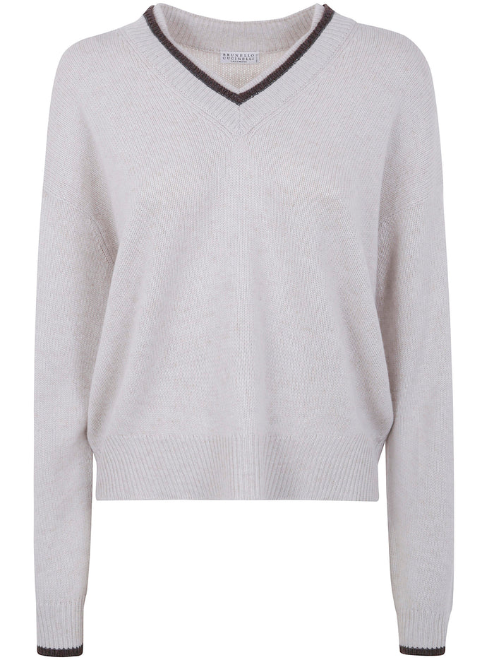 Brunello Cucinelli Cashmere V Neck Sweater