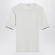 Brunello Cucinelli White Cashmere And Silk Knit Top