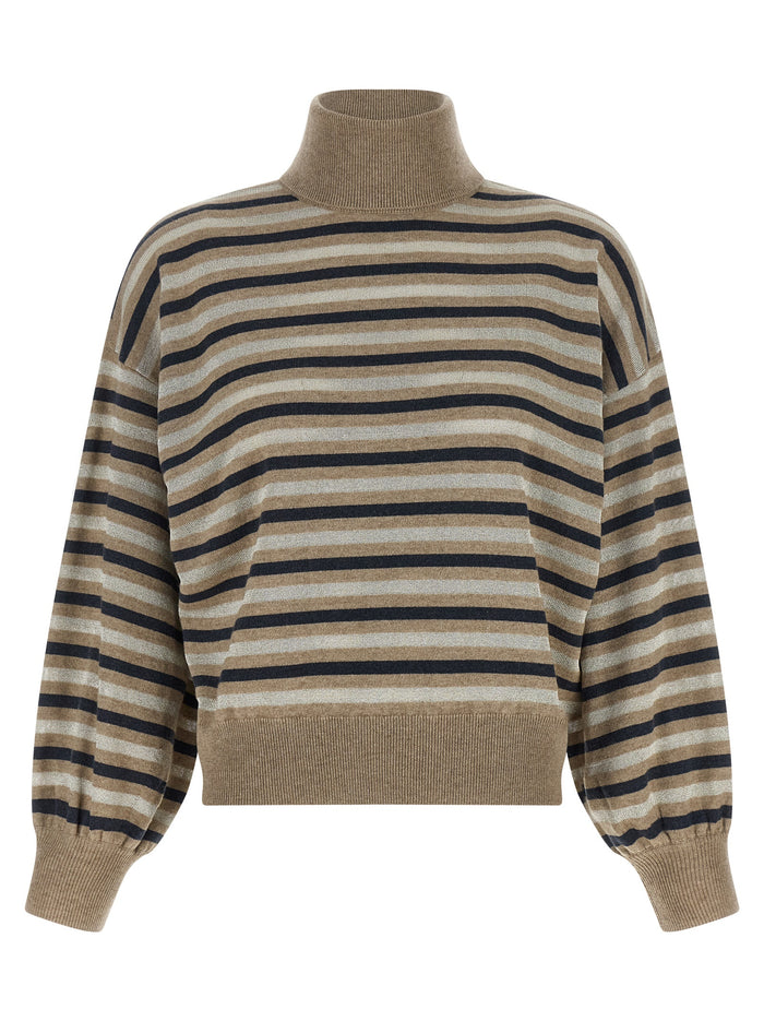 Brunello Cucinelli 'Sparkling Stripes' Sweater