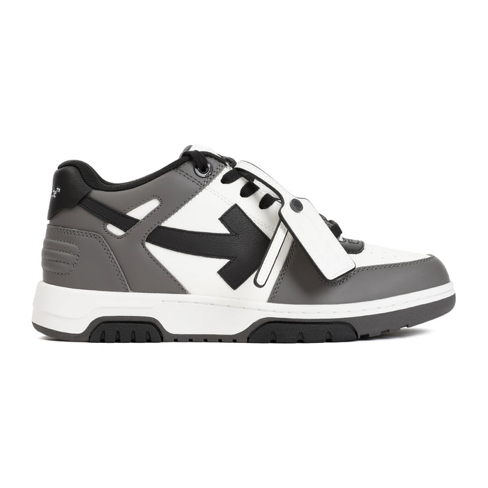 Off-White Dark Grey Out Of Office Leather Sneakers