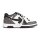 Off-White Dark Grey Out Of Office Leather Sneakers