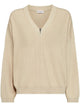 Brunello Cucinelli Cotton Rib Sweater With Shiny Detail
