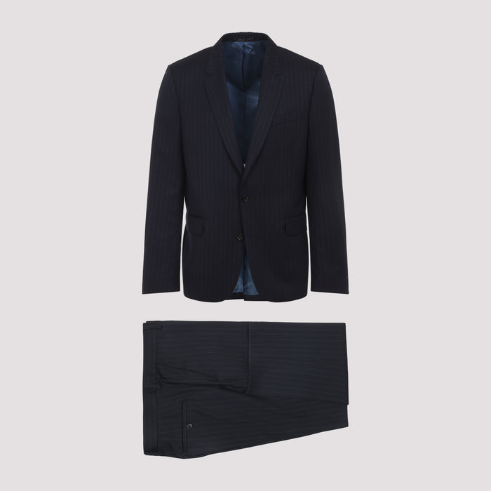 Paul Smith Navy Blue Tailored Fit Two Button Wool Suit