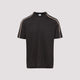 Paul Smith Mud Brown Cotton Stripe Tape Detail T-Shirt