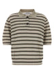 Brunello Cucinelli Embroidered Linen Blend Polo Shirt