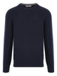 Brunello Cucinelli Blue Cashmere Round Neck Shirt