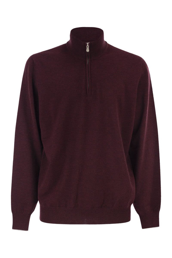 Brunello Cucinelli Cashmere Turtleneck Sweater With Zipper
