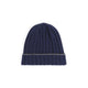 Brunello Cucinelli Navy Cashmere Beanie