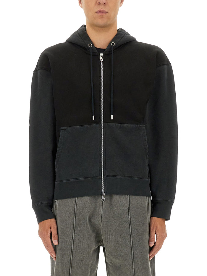 Our Legacy Hooded Sweatshirt With Zipper In Cotton