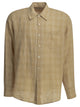 Our Legacy Above Casual Beige Linen Shirt