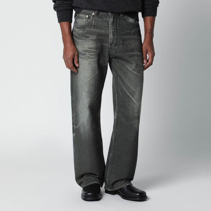 Our Legacy Black Jeans With Aurora Print