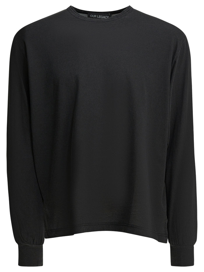 Our Legacy Cruise Crewneck Black Cotton T-Shirt