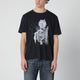 Our Legacy Black Tshirt With Cybernetic Angel Print