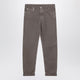 Brunello Cucinelli Beige Vintageeffect Jeans With Turnup Hem