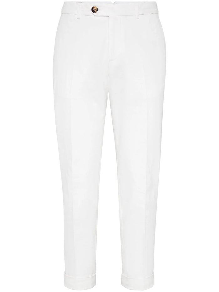 Brunello Cucinelli Neve Cotton Trousers