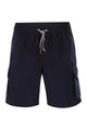 Brunello Cucinelli Bermuda Shorts In Garment-Dyed Cotton Gabardine With Drawstring And Double Darts