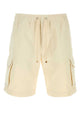Brunello Cucinelli Cream Cotton Bermuda Shorts