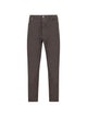 Brunello Cucinelli Dark Brown Brunello Cucinelli Mens Garment-Dyed Stretch Cotton Five-Pocket Straight-Leg Denim Jeans