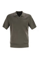Brunello Cucinelli Cotton Rib Knit Polo Shirt