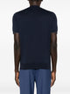 Brunello Cucinelli Navy Blue Knit T-Shirt