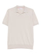 Brunello Cucinelli Sand Cotton Polo Shirt