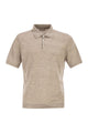 Brunello Cucinelli Linen And Cotton Knit Polo Shirt