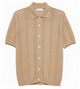 Brunello Cucinelli Hazelnut Ribbed Texture Cotton Shirt