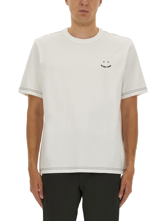 Ps Paul Smith White Cotton T-Shirts