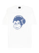 Ps Paul Smith Monkey Headphone Cotton T-Shirt