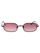 Matsuda Matte Black Rose Gradient Metal Sunglasses
