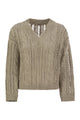Brunello Cucinelli Cable & Mesh Jute And Cotton Jersey