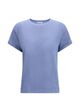 Brunello Cucinelli Cashmere Silk Polyamide Antiqued T-Shirt
