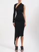 Courregès One Shoulder Crepe Dress