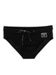 Dolce & Gabbana Swim Briefs With Logo Plaque