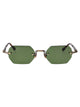 Matsuda Antique Gold - Dark Tortoise Sage Green Metal Sunglasses