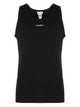 Dolce & Gabbana Stretch Cotton Tank Top With Logo Label