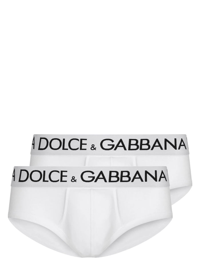 Dolce & Gabbana Brando White Bi-Pack Briefs