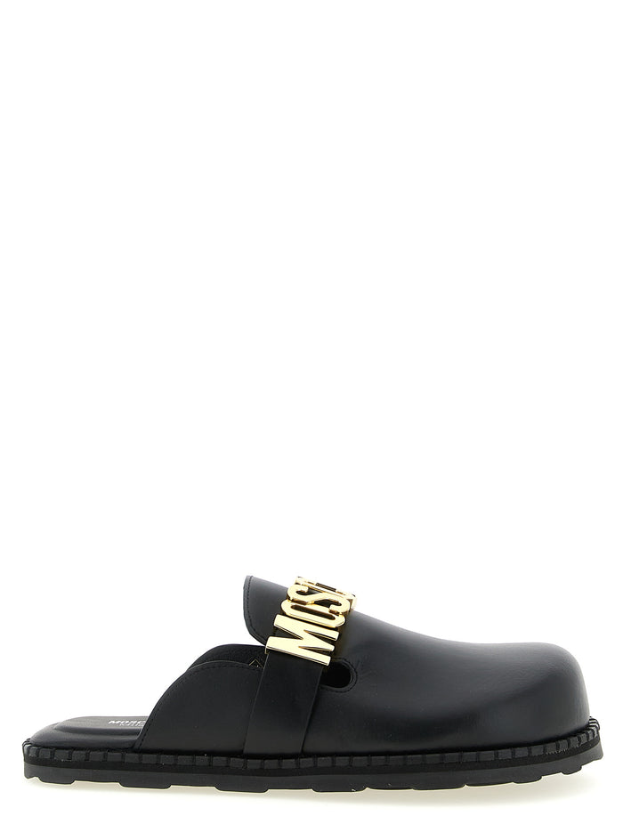 Moschino Leather Sabots