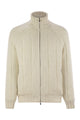 Brunello Cucinelli Cashmere Knit Down Jacket With Zip