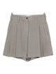 Brunello Cucinelli Khaki Green Linen Bermuda
