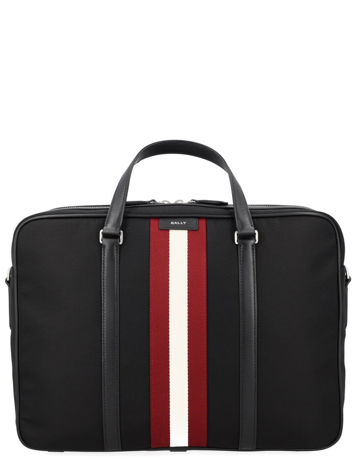 Bally Black Nylon Calf Polyester Luggage