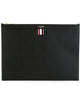 Thom Browne Black Leather Document Case