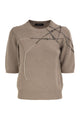 Fabiana Filippi Wool, Silk And Cashmere Sweater With Jewel Embroidery And Rhinestone Details